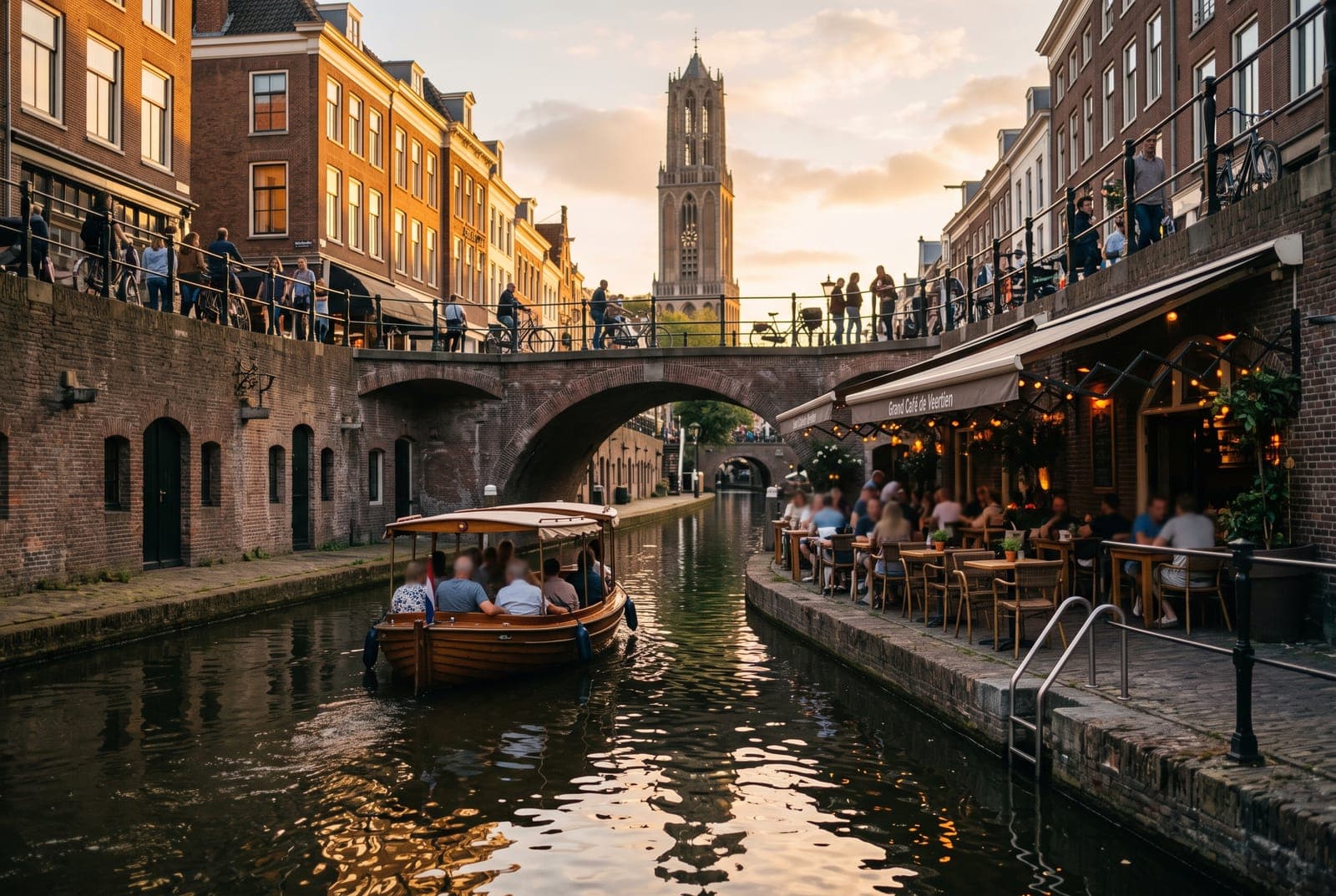Utrecht city canal cruise